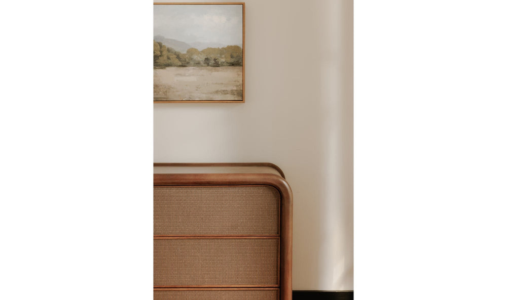 Moe's Home Collection Dressers Rye 6 Drawer Dresser Warm Brown Rye 6 Drawer Dresser Warm Brown