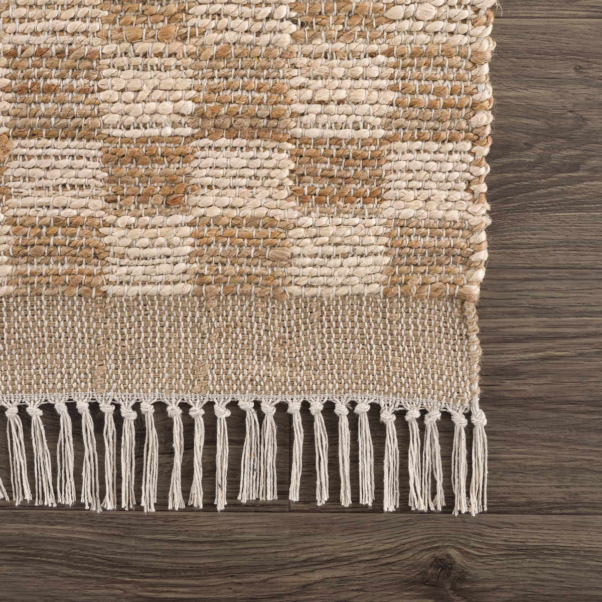 Ionut Checkered Jute Area Rug.