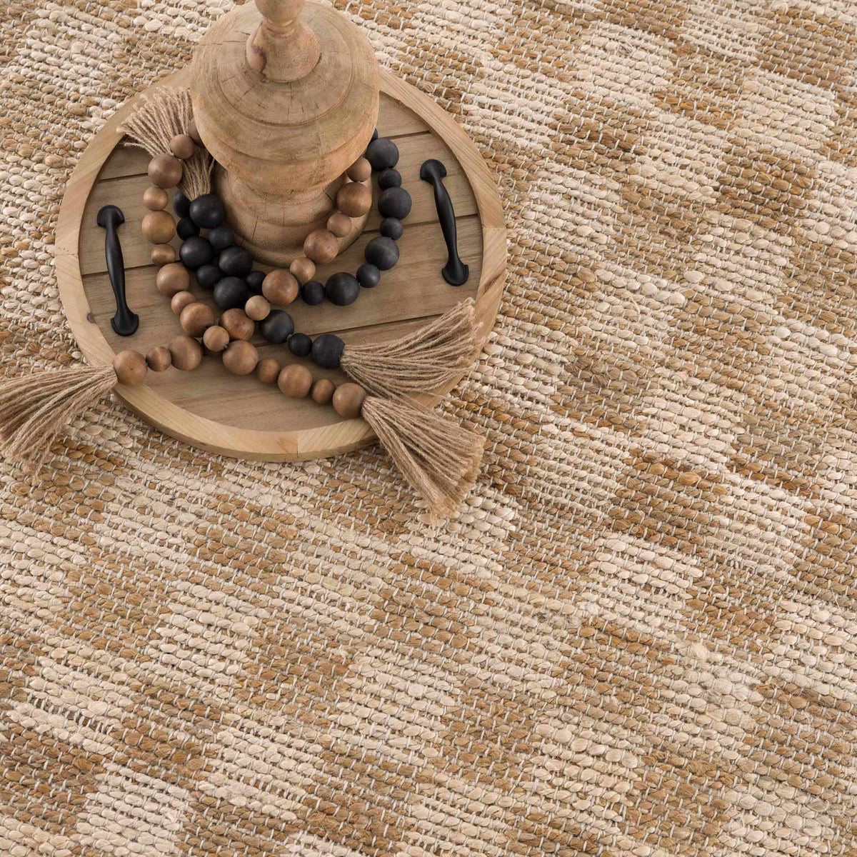 Ionut Checkered Jute Area Rug.