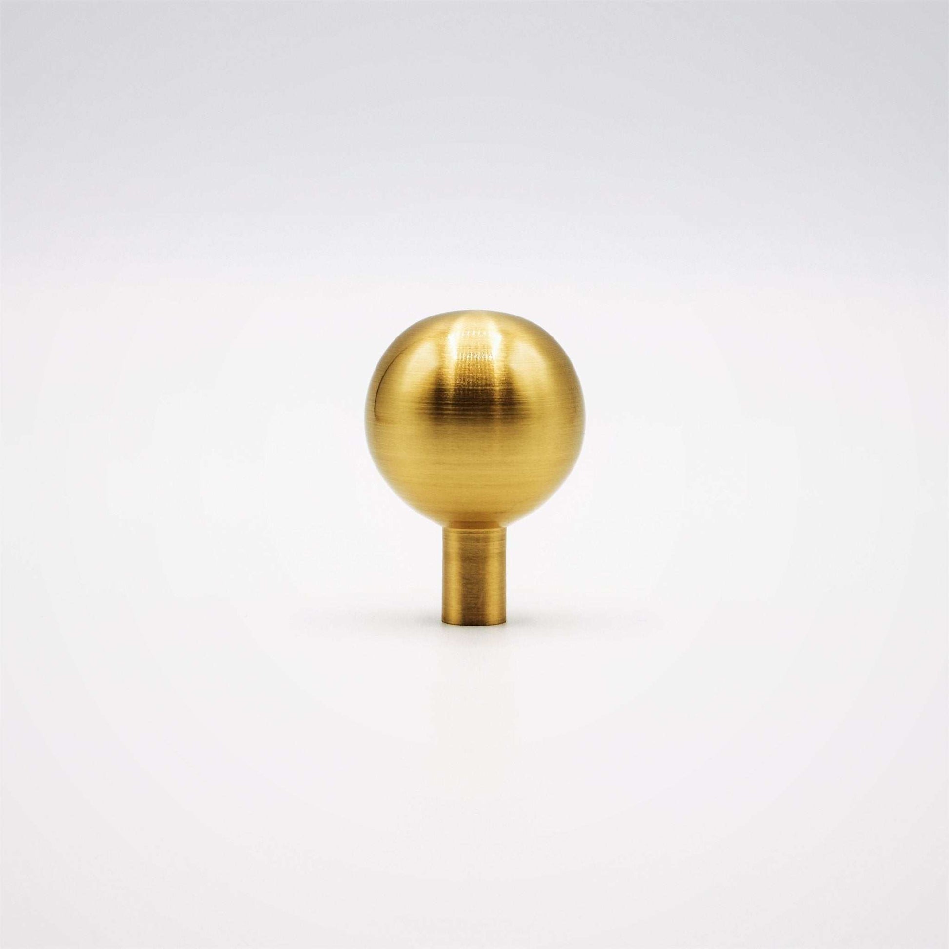 Dumas, Solid Brass Ball Knobs.