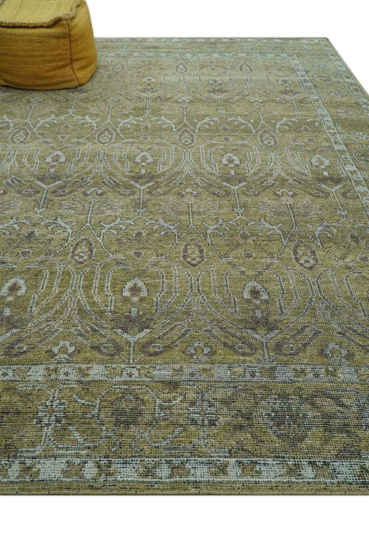 Dune Earthy Neutral Custom Made Camel Turkish Hand Knotted Wool Rug.
