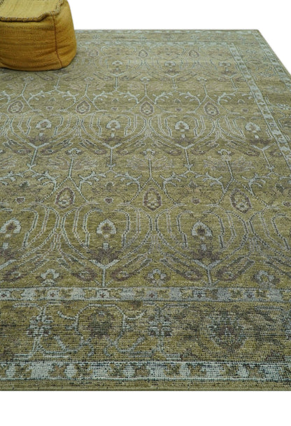 Dune Earthy Neutral Custom Made Camel Turkish Hand Knotted Wool Rug.