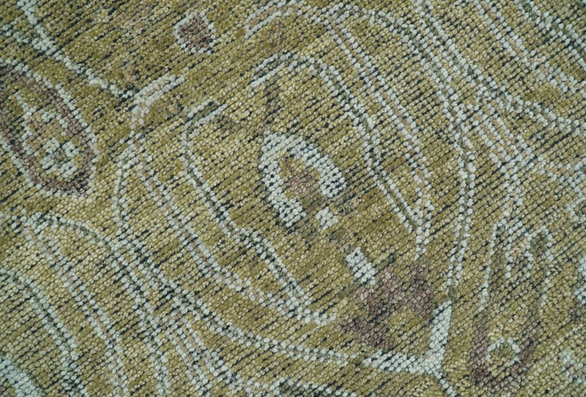Dune Earthy Neutral Custom Made Camel Turkish Hand Knotted Wool Rug.
