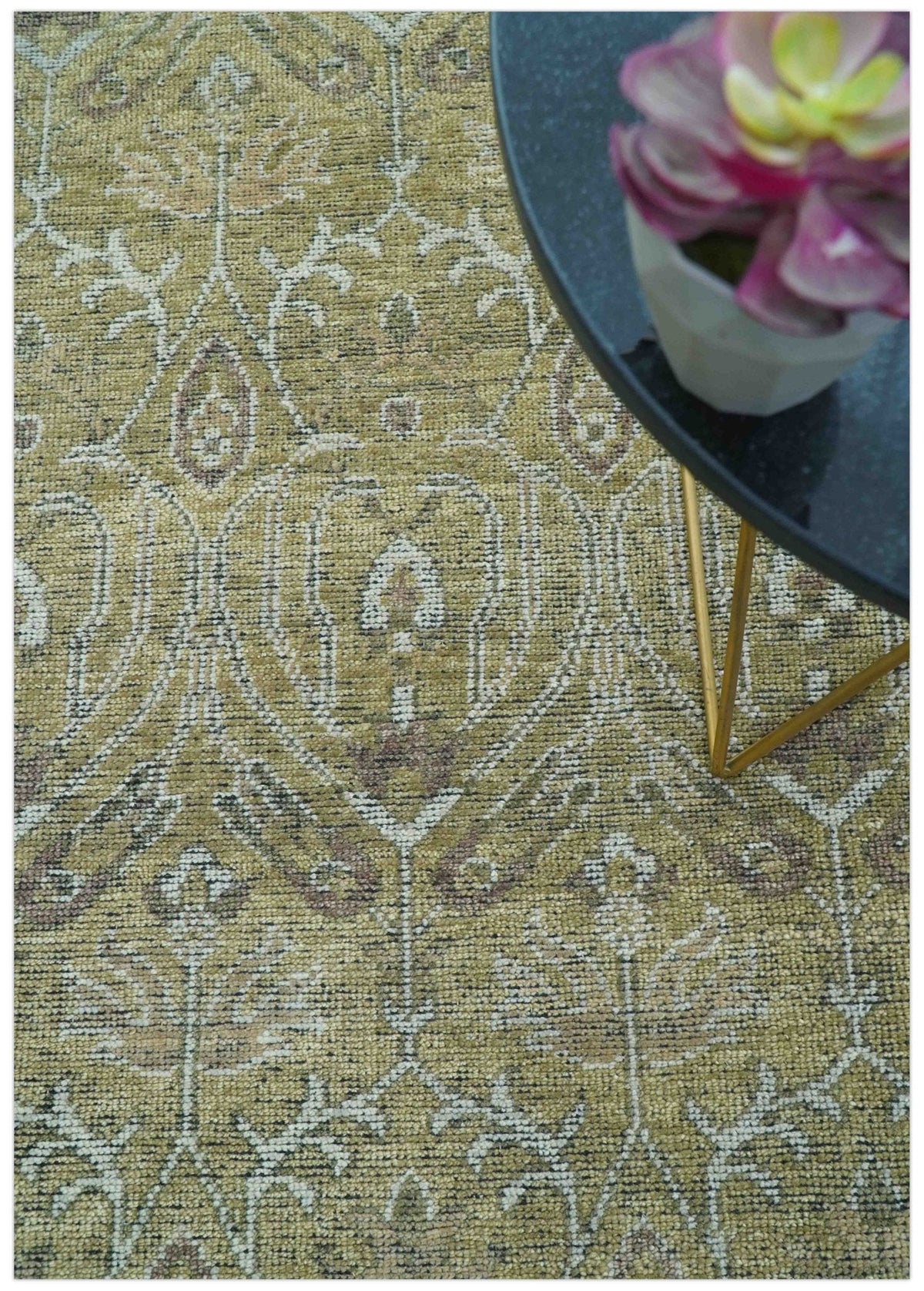 Dune Earthy Neutral Custom Made Camel Turkish Hand Knotted Wool Rug.