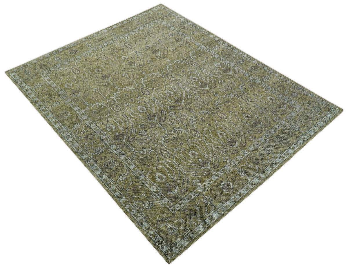 Dune Earthy Neutral Custom Made Camel Turkish Hand Knotted Wool Rug.