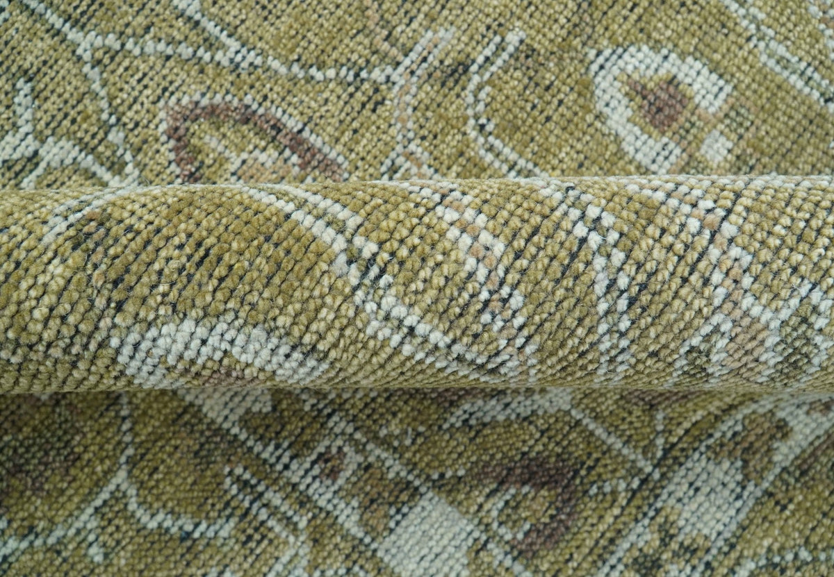 Dune Earthy Neutral Custom Made Camel Turkish Hand Knotted Wool Rug.