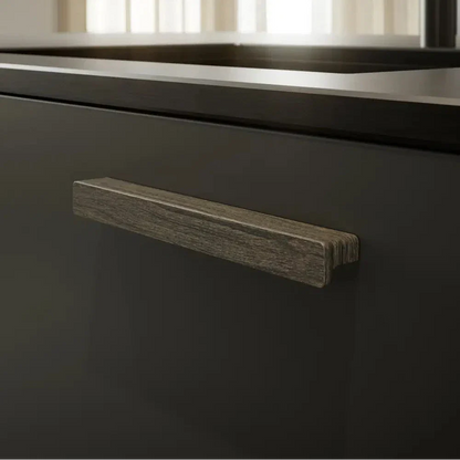 Dark Brown "Elan" Knob and Drawer Pulls.