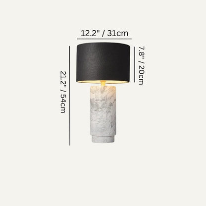 Residence Supply 12.2" x 21.2" / 31 x 54cm / 5W / Black / Warm White 3000K Eikona Table Lamp