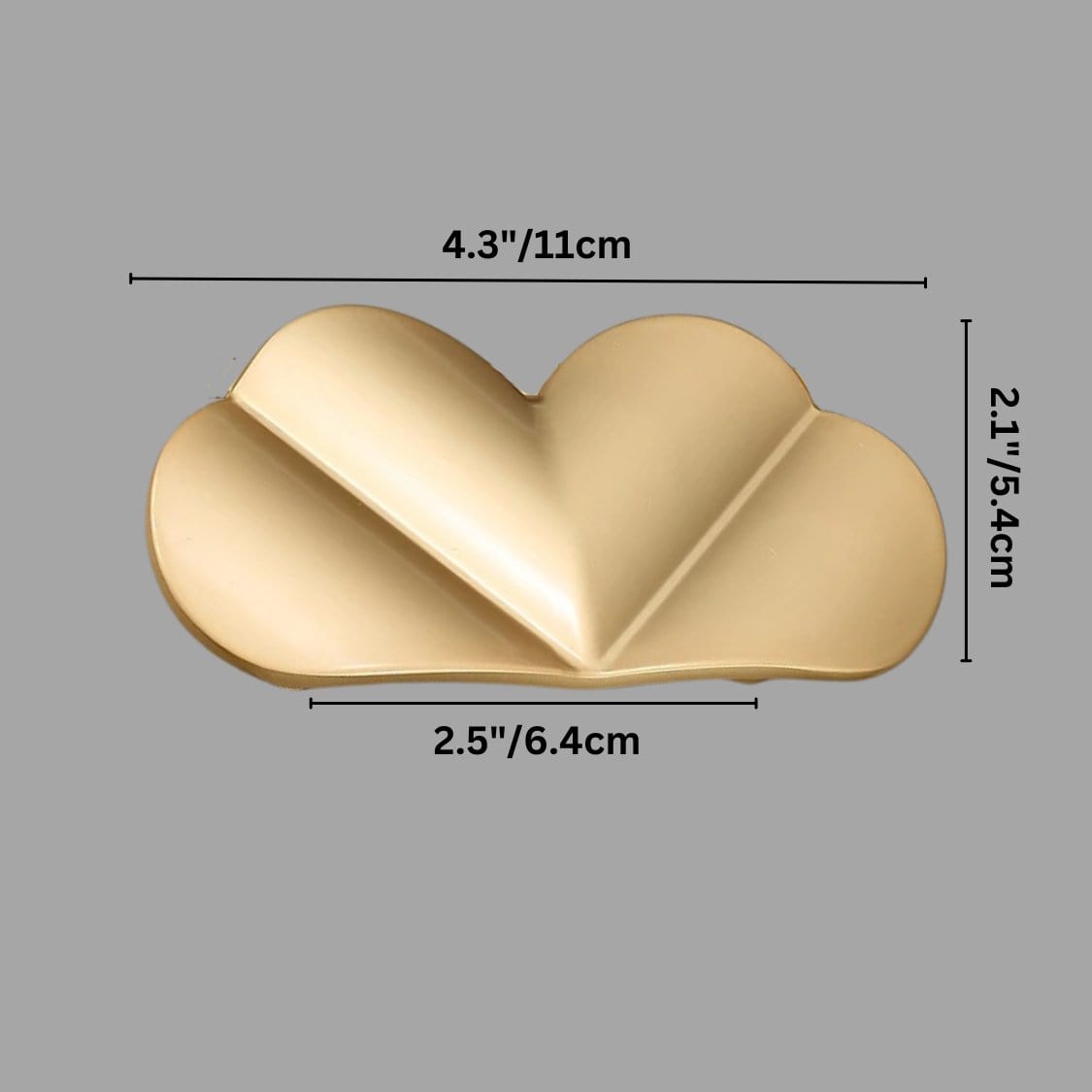 Residence Supply Large: 4.3" x 2.1" / 11 x 5.4cm / Brass Ela Drawer Pull
