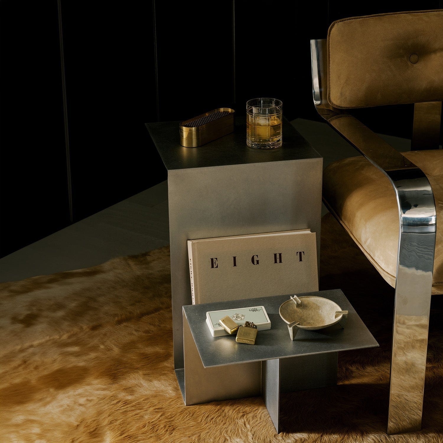 House of Leon End Tables Valley Side Table - Stainless Steel Valley Side Table - Stainless Steel