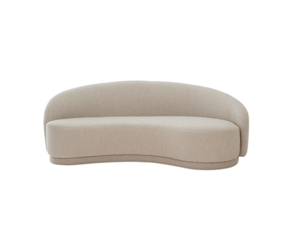 Moe's EXCELSIOR SOFA-SHIITAKE BEIGE Organic Bookshelf Slab with Glass Shelves