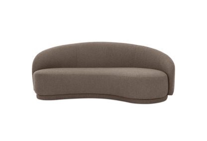 Moe's EXCELSIOR SOFA-WARM TAUPE Organic Bookshelf Slab with Glass Shelves