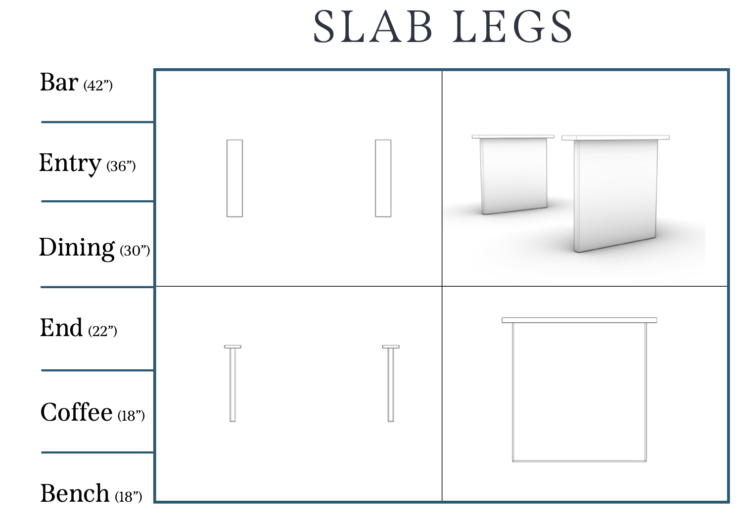 Exotic Wood Dining Table Slab Legs | The Carpentry Shop Co.