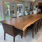 The Carpentry Shop Co., LLC Exotic Wood Dining Table SOLOES Legs Exotic Solid Wood Dining Table High End Artisan Made