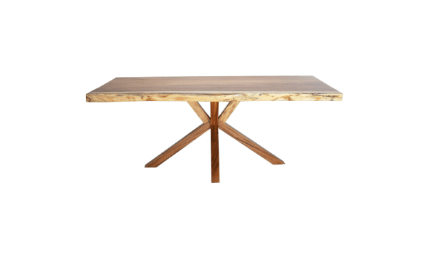 The Carpentry Shop Co., LLC Exotic Wood Dining Table With Pedestal Base Exotic Solid Wood Dining Table High End Artisan Made