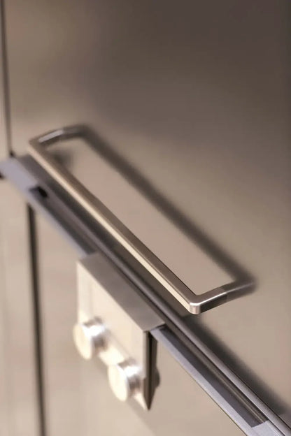 Satin Steel "Mango" Drawer Pulls.