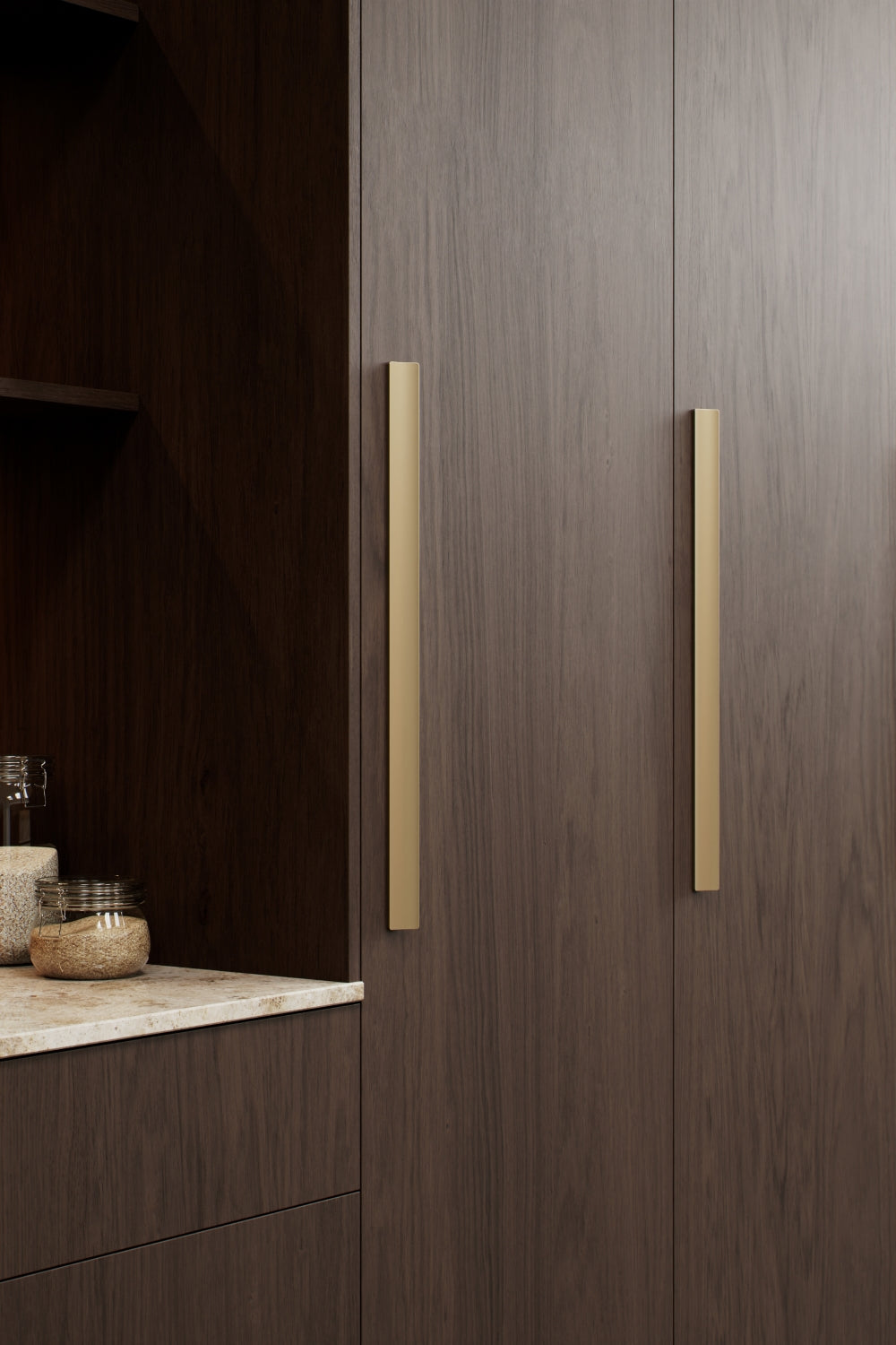 Brushed Bronze "Ciel" Tab Drawer Pulls