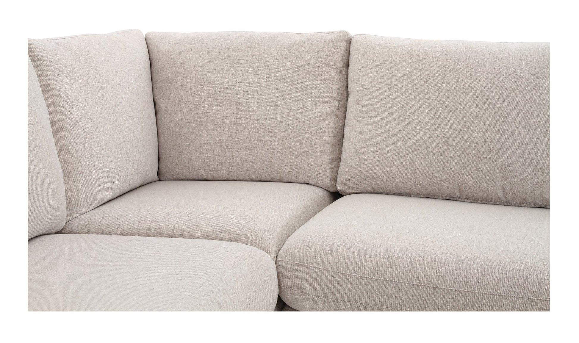 Moe's Home Collection Fable Slipcover Dining Banquette U-Shape Beige 154In Fable Slipcover Dining Banquette U-Shape Beige 154In