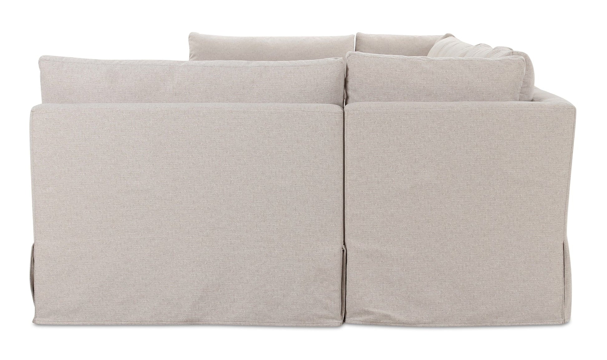 Moe's Home Collection Fable Slipcover Dining Banquette U-Shape Beige 154In Fable Slipcover Dining Banquette U-Shape Beige 154In