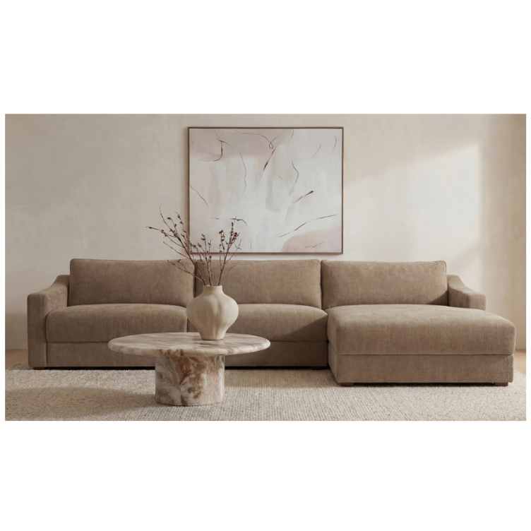 Farrow Sectional Taupe Right