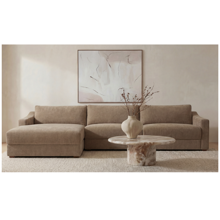 Farrow Sectional Taupe Left