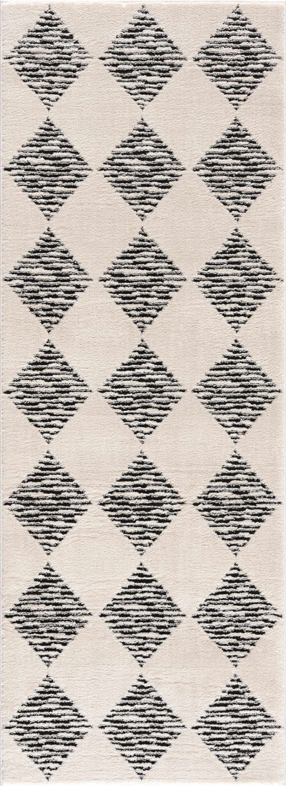 Fauci Diamond Checkered Area Rug