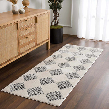 Fauci Diamond Checkered Area Rug
