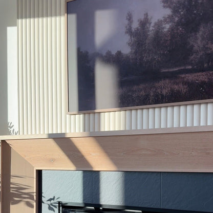 Paintable Wide Ribbed Wall Panels.