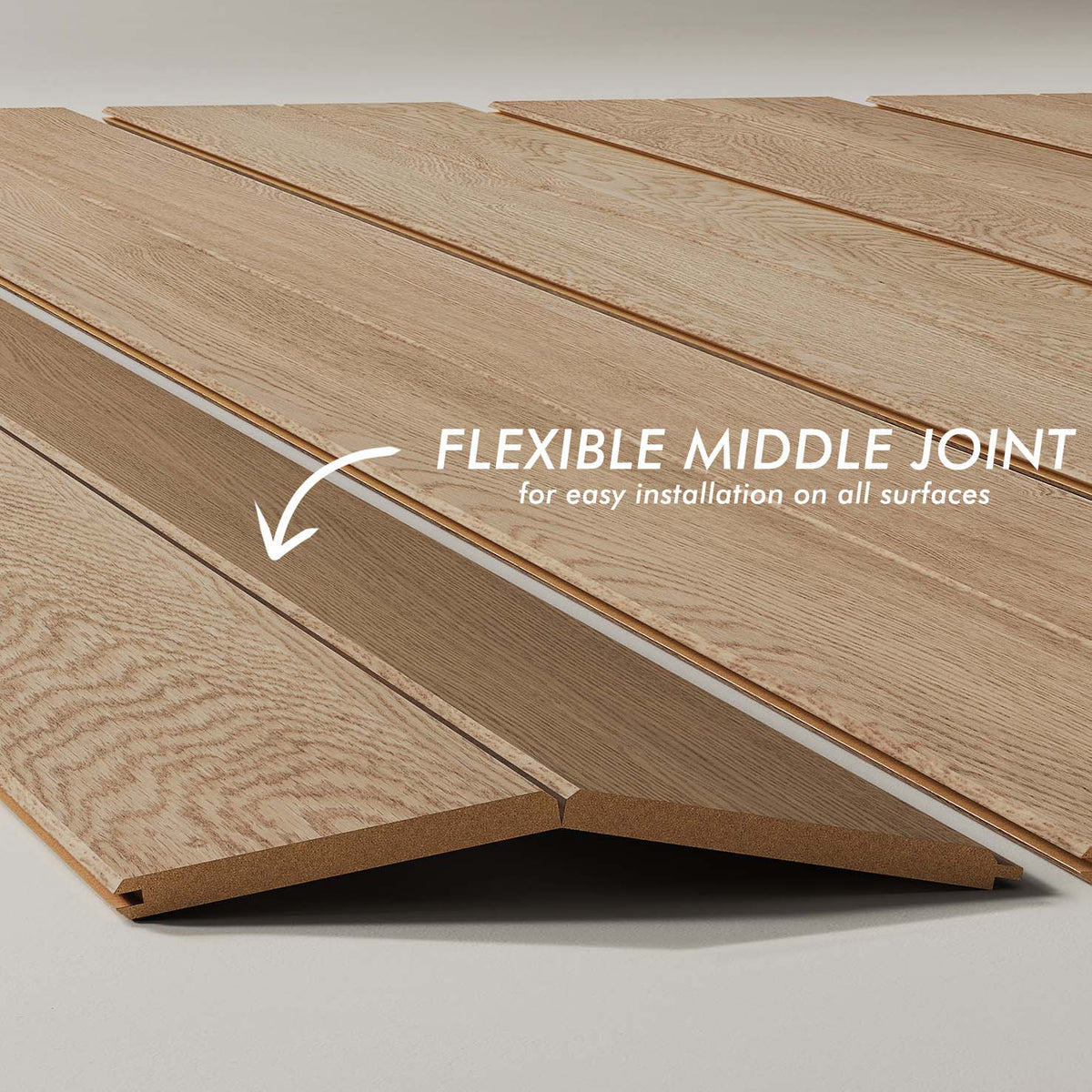 Tongue and Groove Wood Panels.