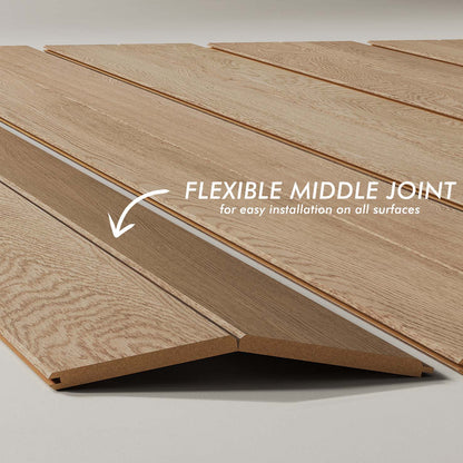 Tongue and Groove Wood Panels.
