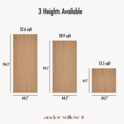 Flexible Ribbed Wood Panels.