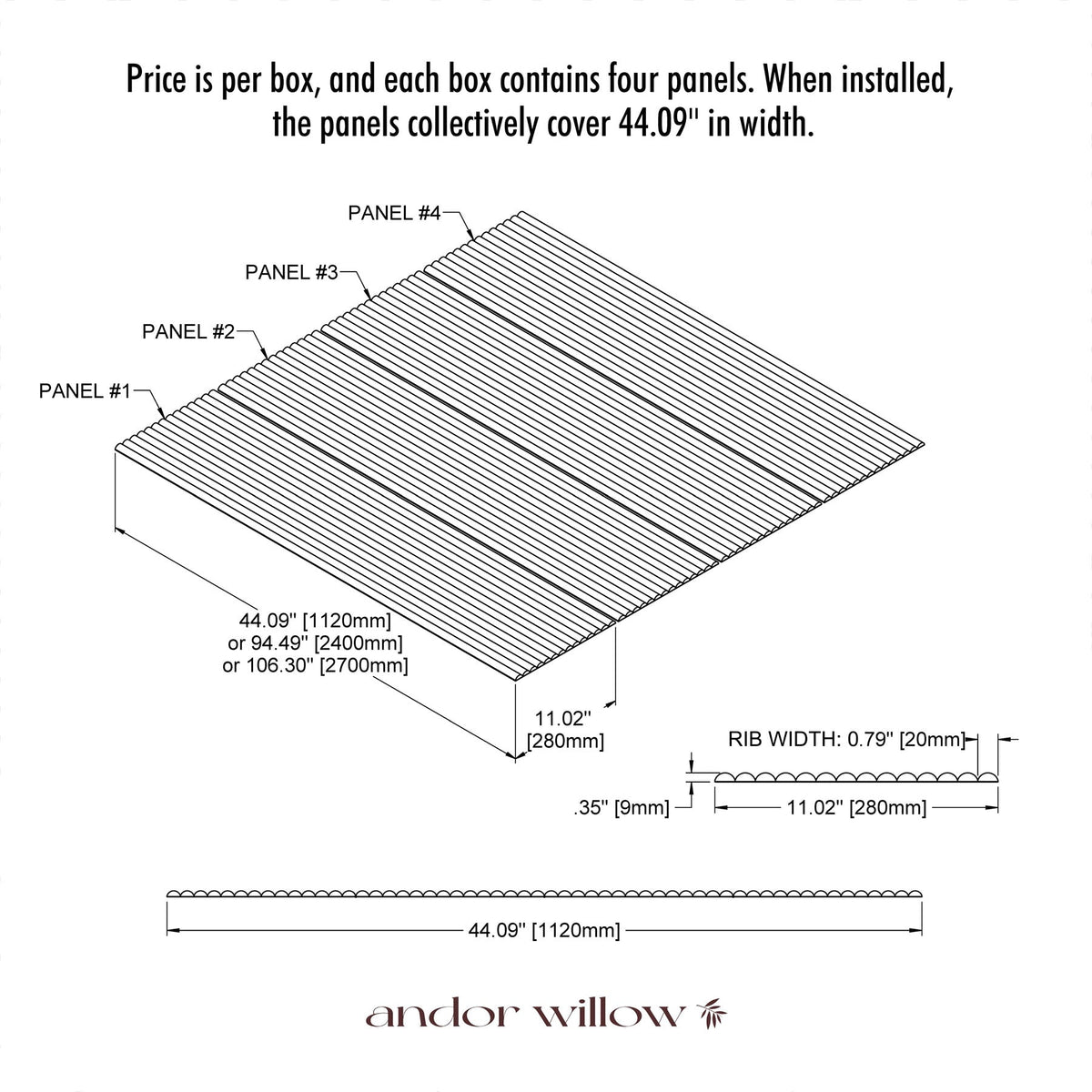 Flexible Ribbed Wood Panels.