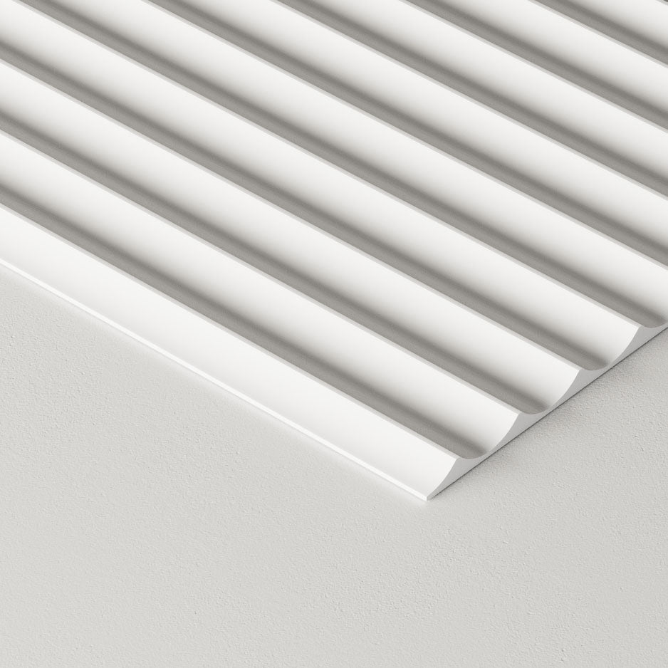 Paintable Fluted Wall Panels.