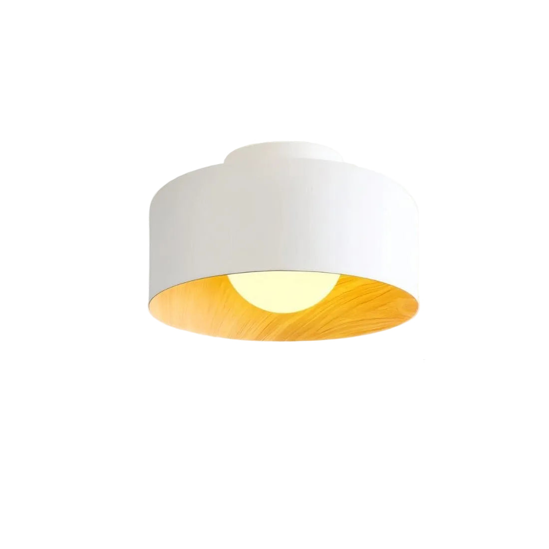 Residence Supply 3.9" x 8.7" / 10 x 22cm / 5W / Warm White (3000K) / White Folkio Ceiling Light Folkio Ceiling Light
