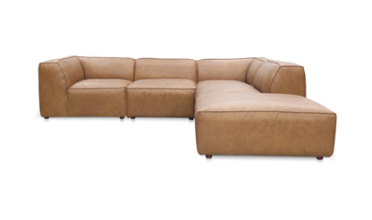 Moe's Home Collection FORM DREAM MODULAR SECTIONAL SONORAN TAN LEATHER FORM DREAM MODULAR SECTIONAL SONORAN TAN LEATHER