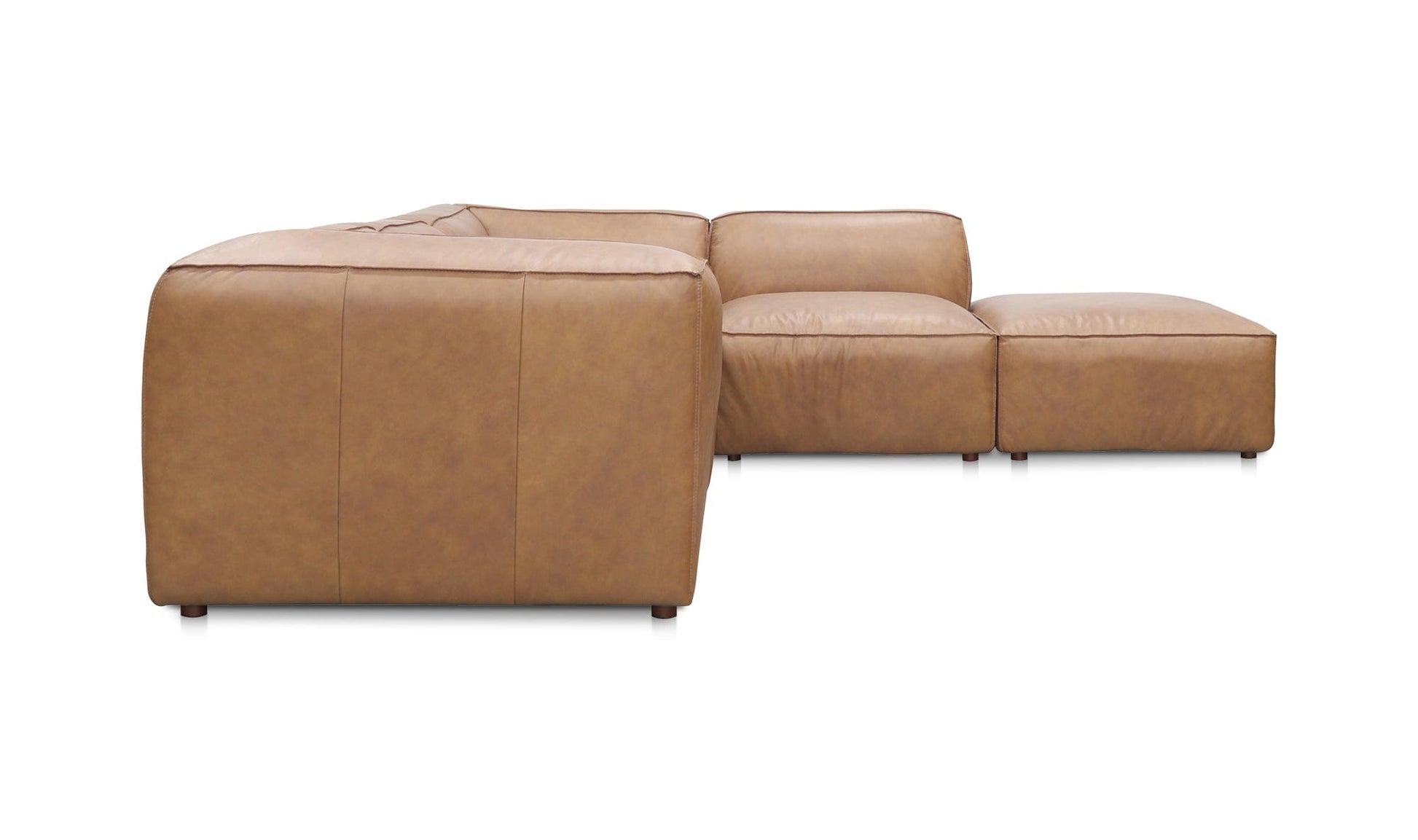 Moe's Home Collection FORM DREAM MODULAR SECTIONAL SONORAN TAN LEATHER FORM DREAM MODULAR SECTIONAL SONORAN TAN LEATHER