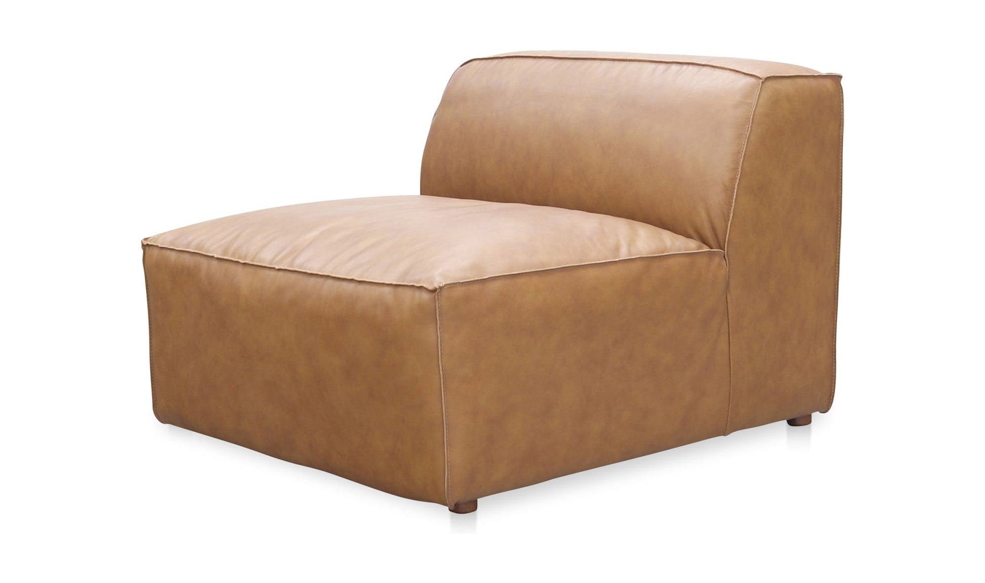 The Carpentry Shop Co. FORM SLIPPER CHAIR SONORAN TAN LEATHER FORM SLIPPER CHAIR SONORAN TAN LEATHER