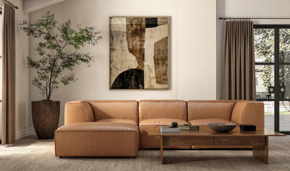 The Carpentry Shop Co. FORM SLIPPER CHAIR SONORAN TAN LEATHER FORM SLIPPER CHAIR SONORAN TAN LEATHER