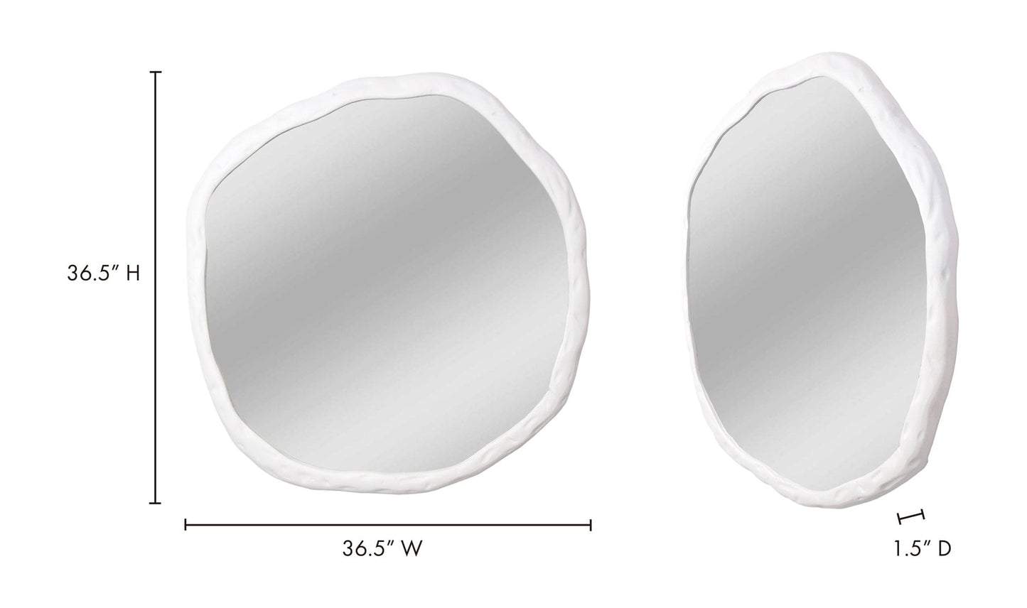 The Carpentry Shop Co. Foundry Mirror Large White Foundry Mirror Large White