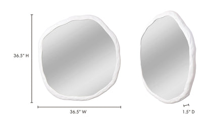 The Carpentry Shop Co. Foundry Mirror Large White Foundry Mirror Large White