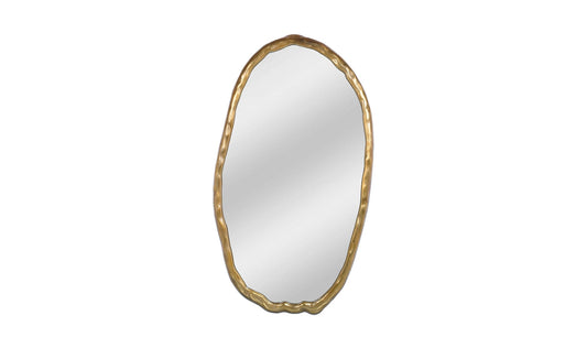 The Carpentry Shop Co. FOUNDRY MIRROR OVAL GOLD FOUNDRY MIRROR OVAL GOLD
