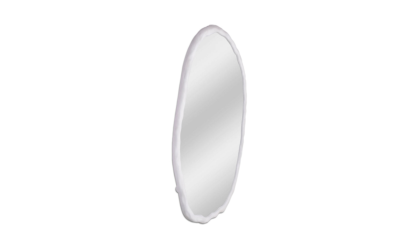 The Carpentry Shop Co. Foundry Mirror Oval White Foundry Mirror Oval White