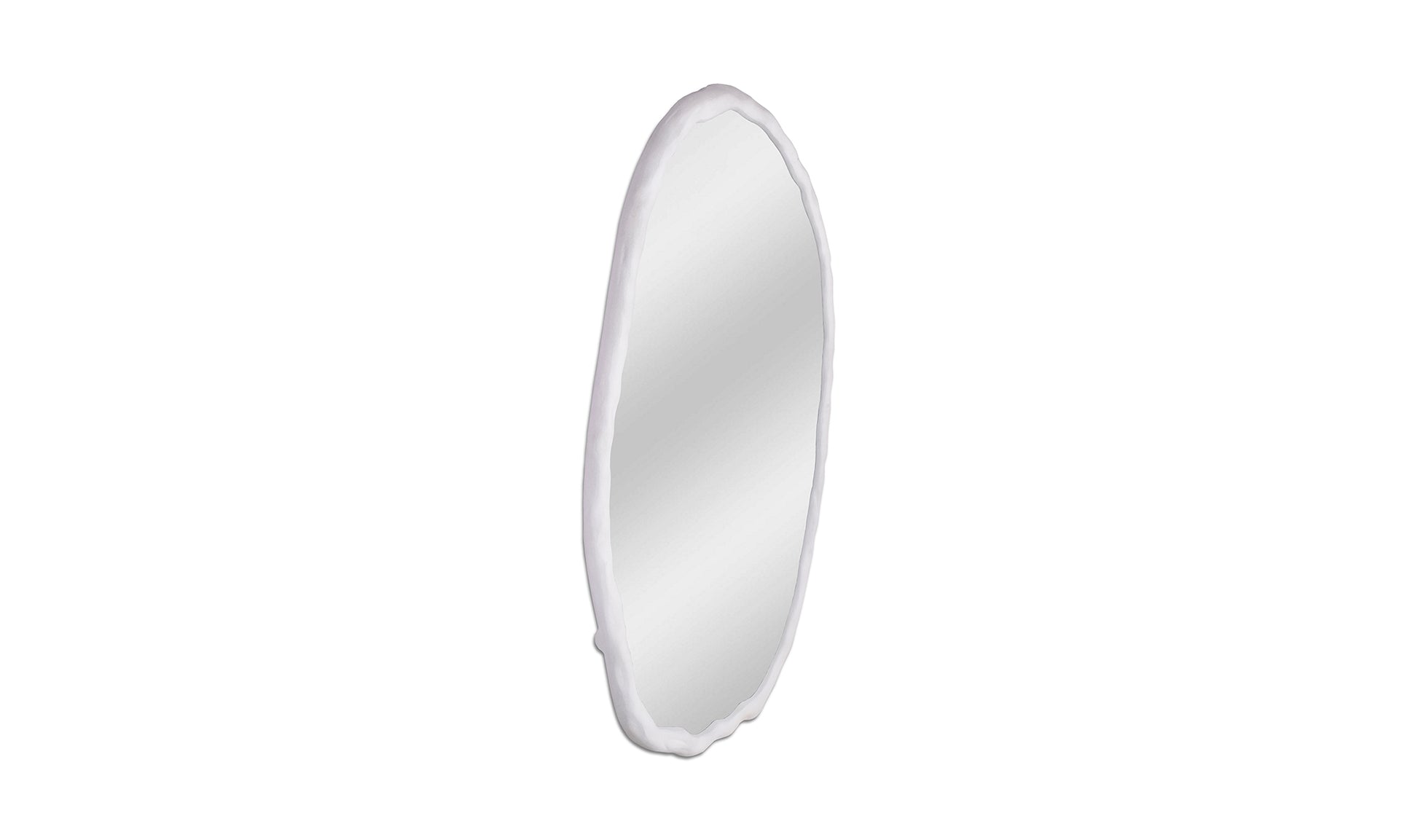The Carpentry Shop Co. Foundry Mirror Oval White Foundry Mirror Oval White