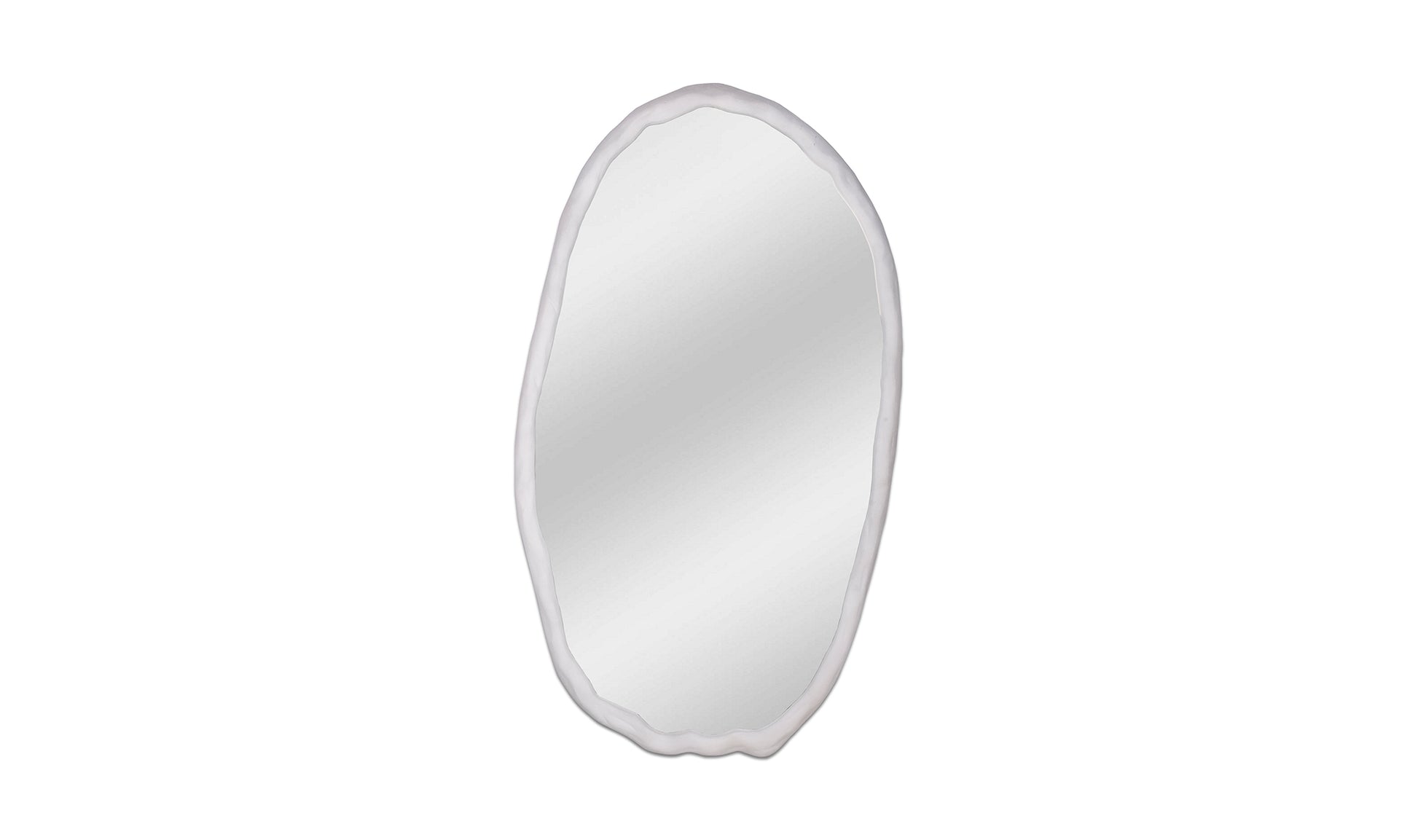 The Carpentry Shop Co. Foundry Mirror Oval White Foundry Mirror Oval White