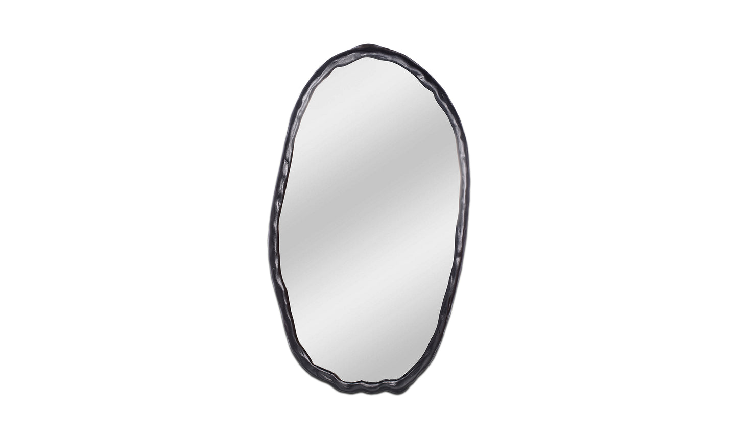 The Carpentry Shop Co. Foundry Oval Mirror Black Foundry Oval Mirror Black