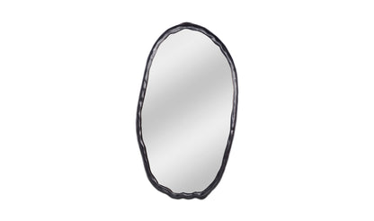The Carpentry Shop Co. Foundry Oval Mirror Black Foundry Oval Mirror Black