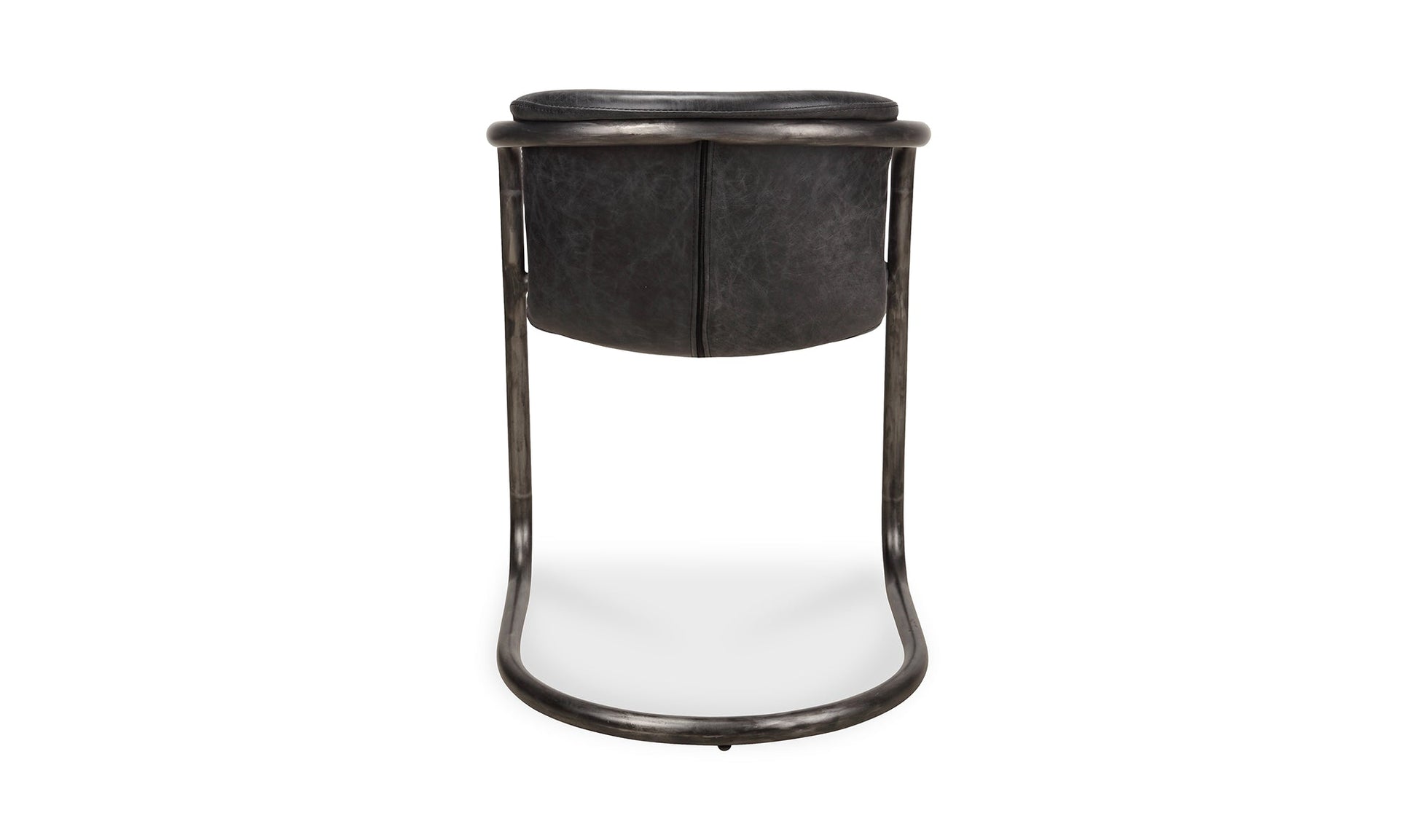 The Carpentry Shop Co. Freeman Dining Chair Onyx Black Leather-M2 Freeman Dining Chair Onyx Black Leather-M2