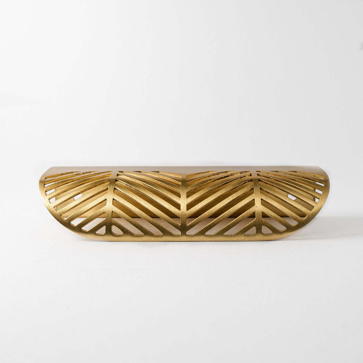 Frond, Solid Brass Edge Pulls.