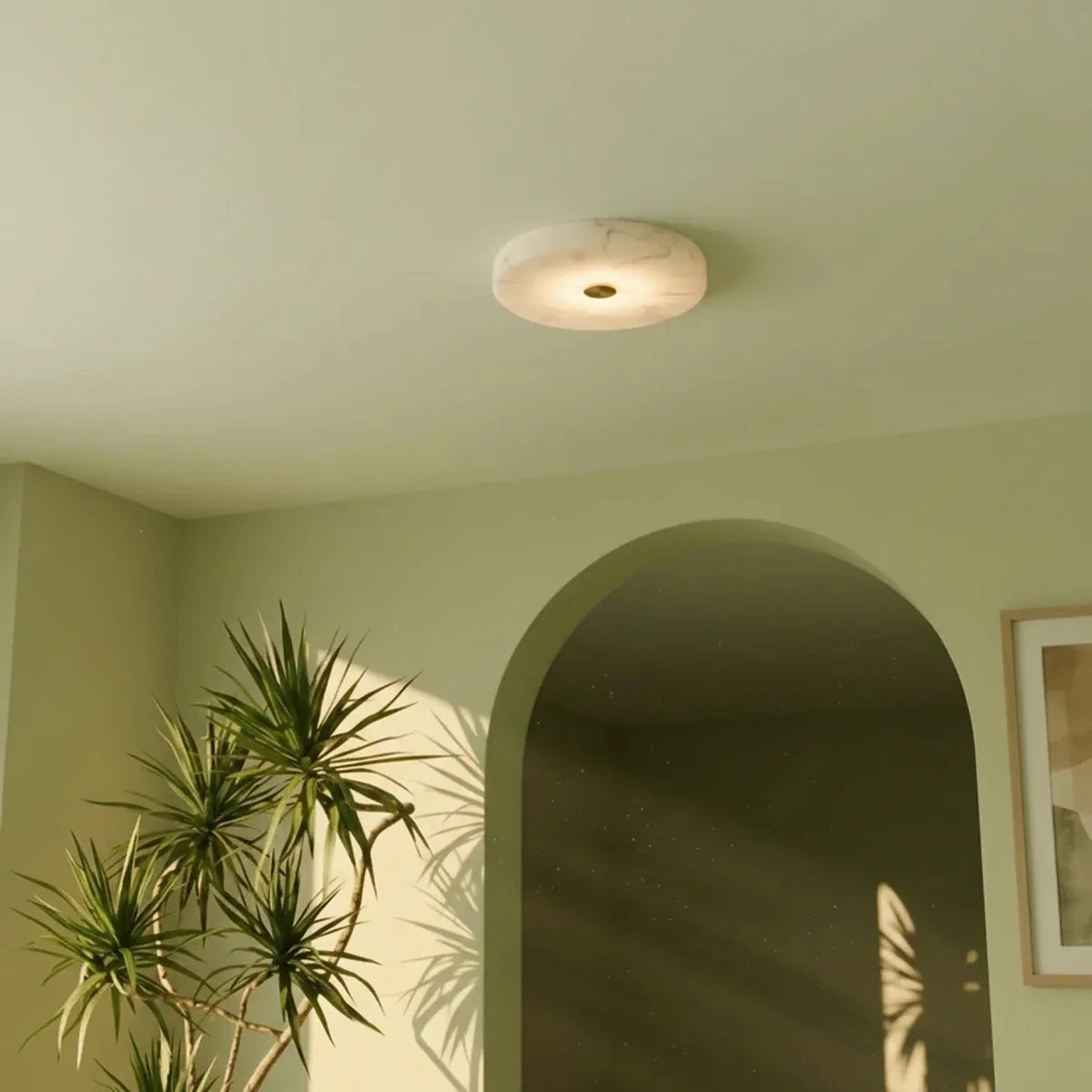 Gaba Alabaster Ceiling Light.
