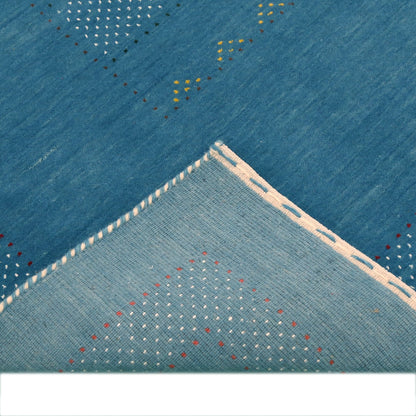 Gabbeh Design Hand Loomed Wool Area Rug.